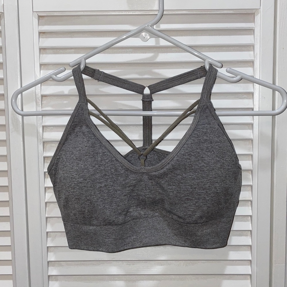 Gray Puma Sports Bra